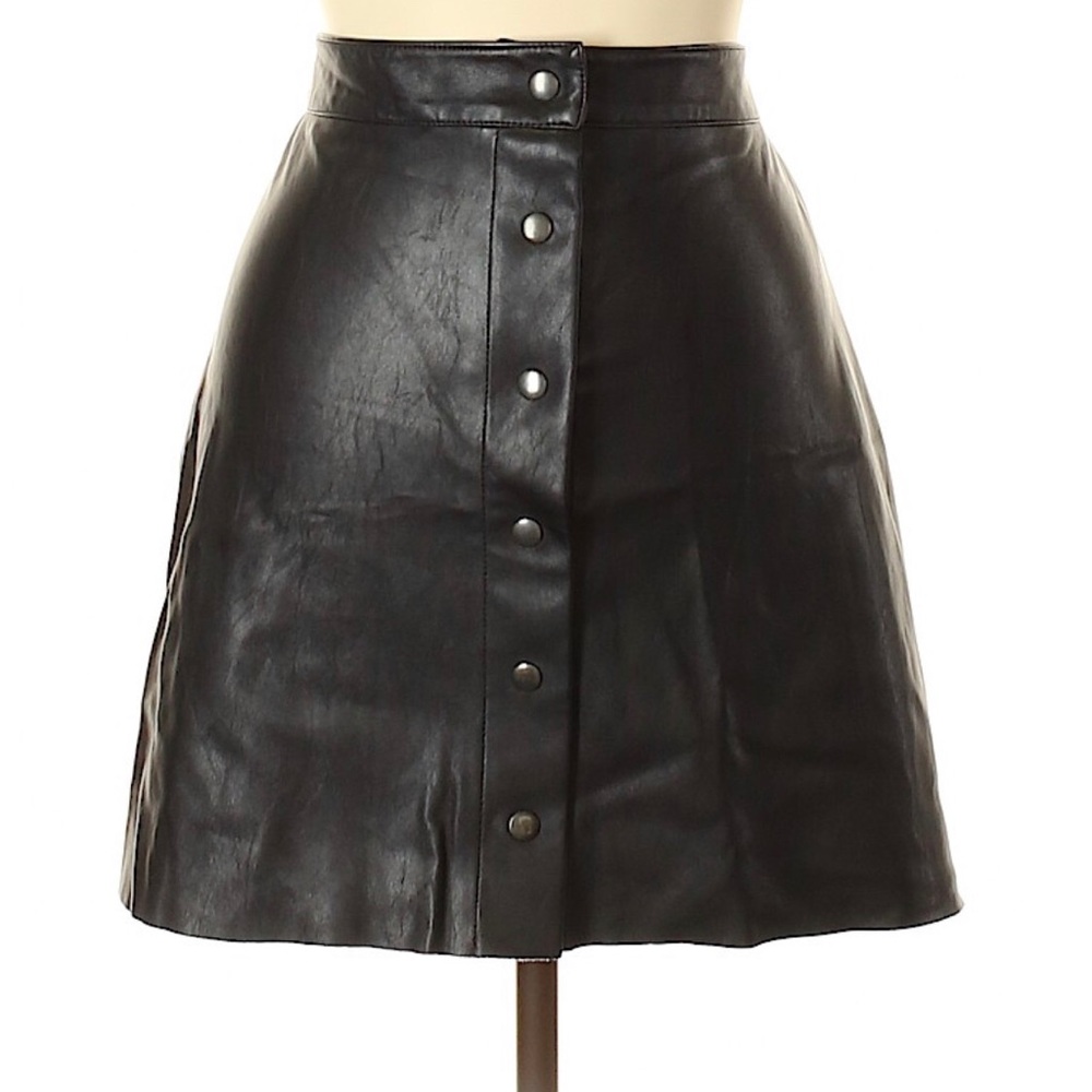 Pleather leather skirt XS